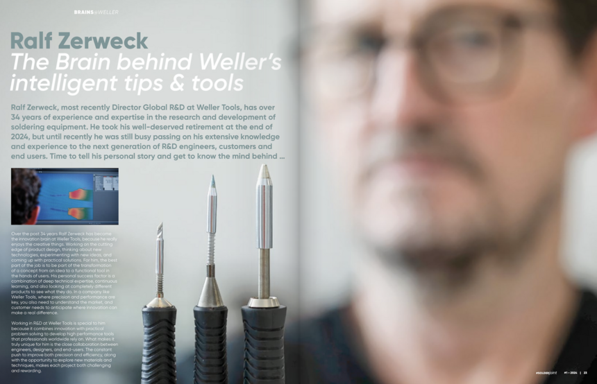 Ralf Zerweck, the brain behind Weller's intelligent tips & tools