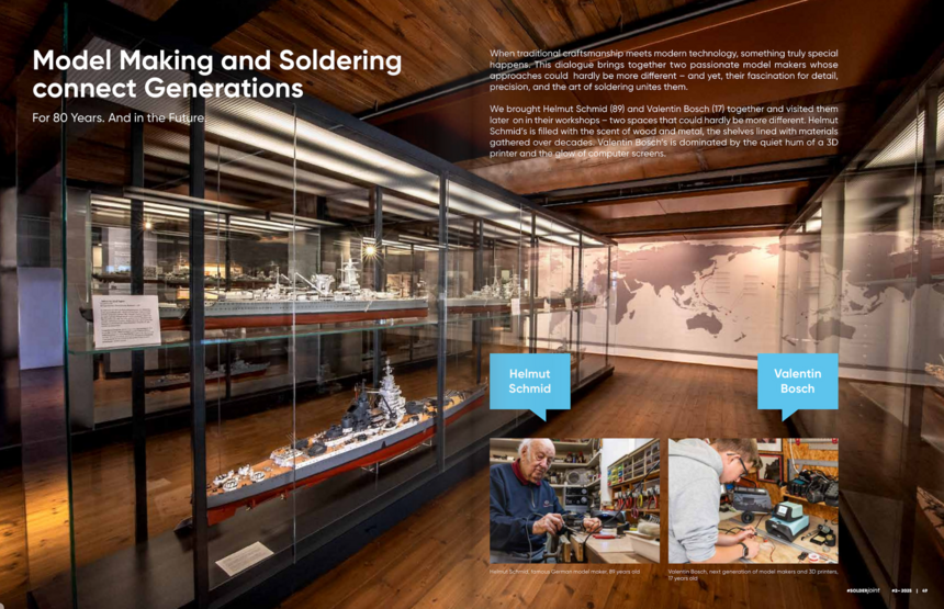 Model Making and Soldering connect Generatiions