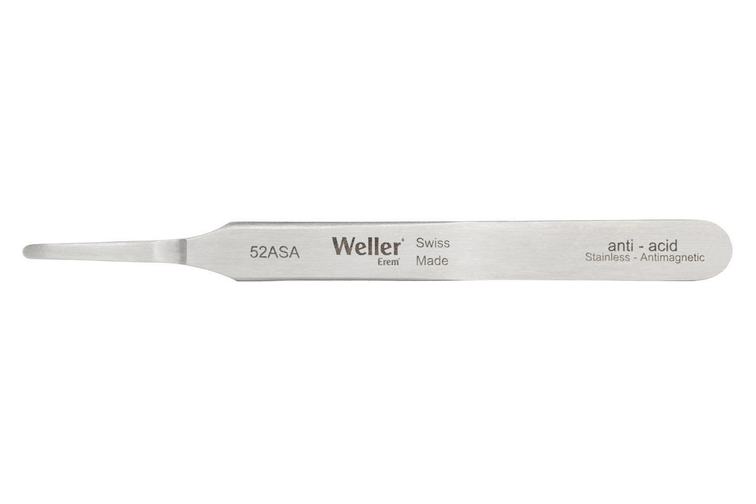 21SA120 - Weller Erem - Tweezers, Flat/Round Tip