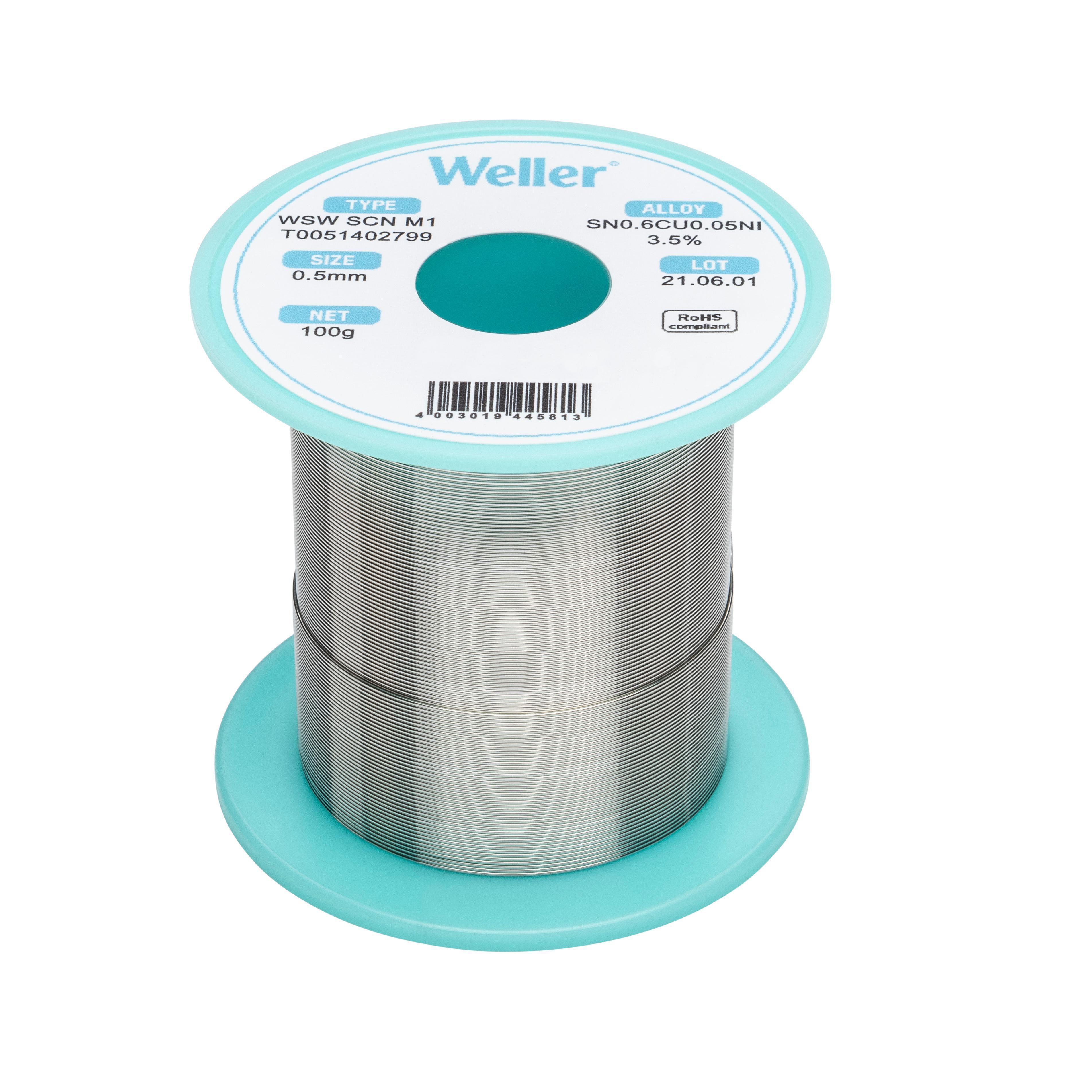 WSW SCN M1 SOLDER WIRE 0.5MM 100G | Weller Tools