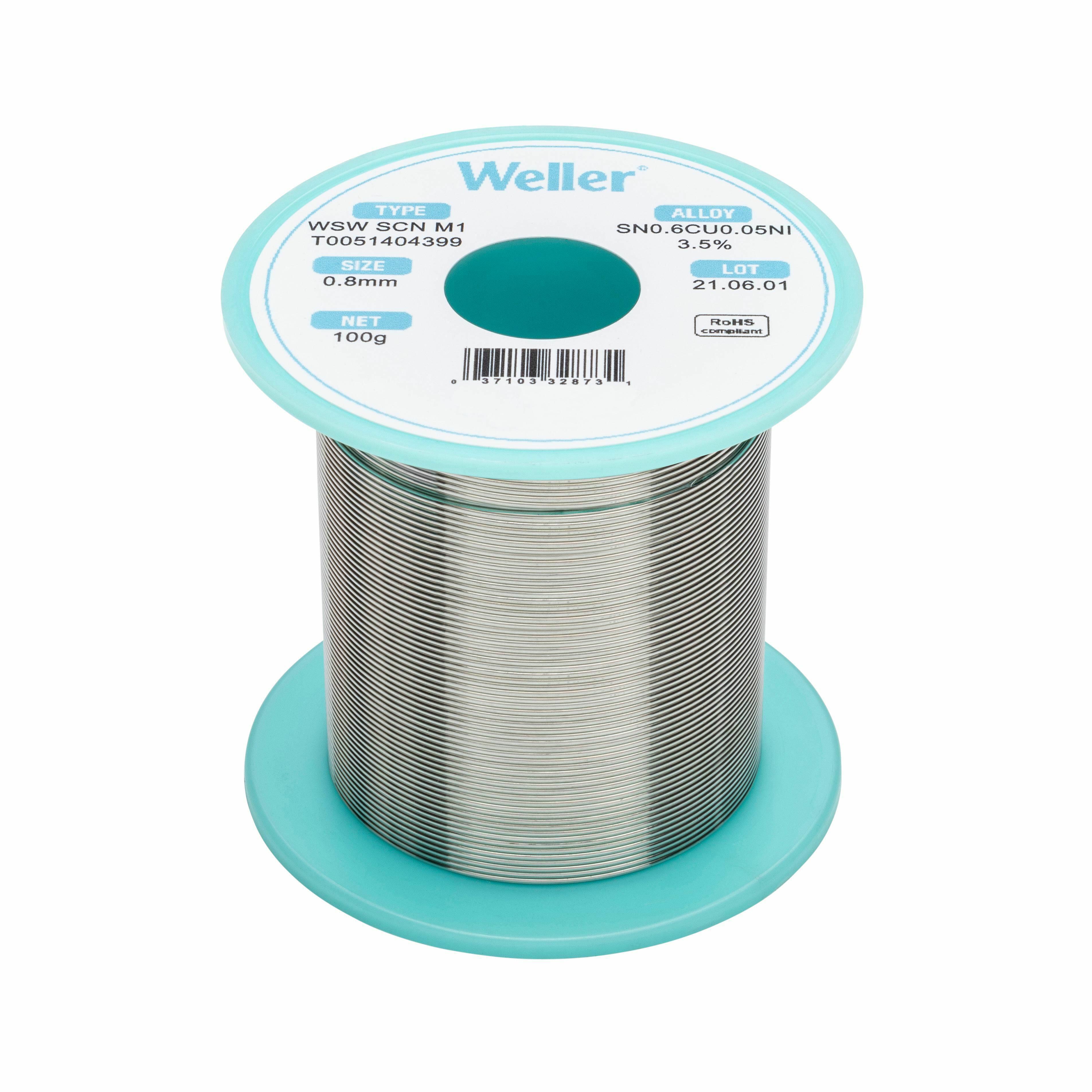 WSW SCN M1 0,8mm, 100g, Sn0,6Cu0,05Ni3,5% | Weller Tools