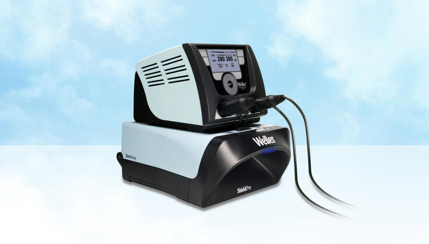 WX 2 soldering station and ZeroSmog Shield Pro