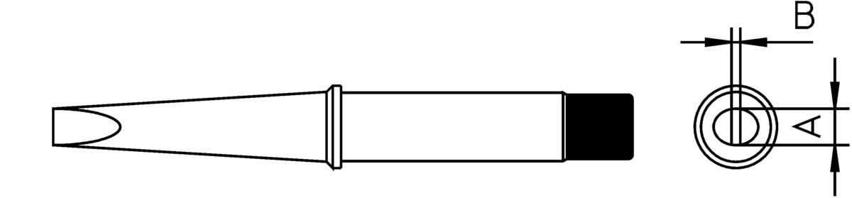 KD Tools CT6D8 - Punta Per Saldatore A Cacciavite Per Weller, Larghezza 0,5 Cm
